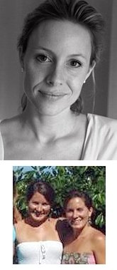 TOP: Melanie Chappuis ('94); BOTTOM: Peggy Roudey ('94) & Malvina  Roudey ('94)