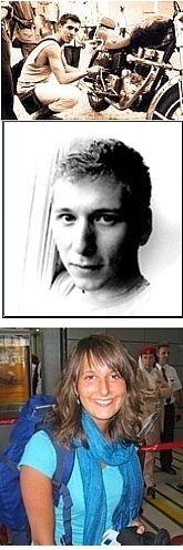 TOP: Kevin Haddock ('01) MIDDLE: Jean-Charles Content ('01); BOTTOM: Amelie Petit ('01)