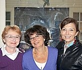 Left to right: Hedy Ayache, Florence Amar, Laurence Falzon (Paris,  2010)